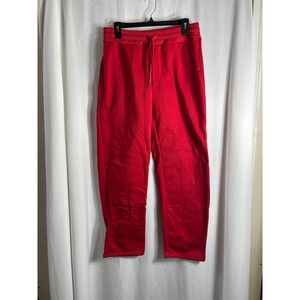 Red Fleece Sweatpants Athletic Lounge Joggers Women's‎ Size Medium